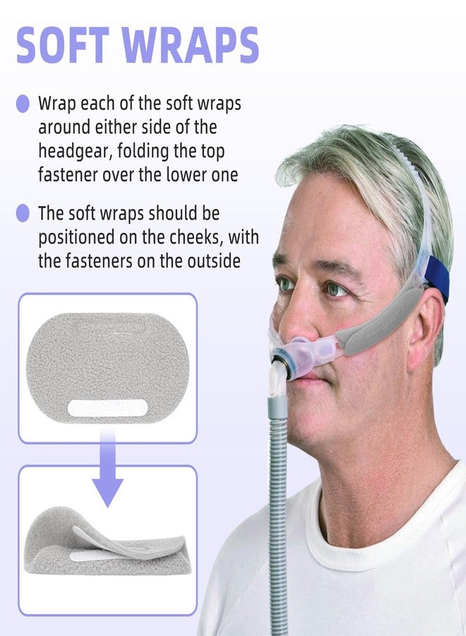 Ximoon عبوة من قطعتين من أحزمة تثبيت الرأس لجهاز CPAP FX، متوافقة مع وسائد الأنف وقناع CPAP من Resmed Swift FX - حزام رأس قابل للتعديل، قطع غيار بديلة لجهاز Swift FX - Image 5